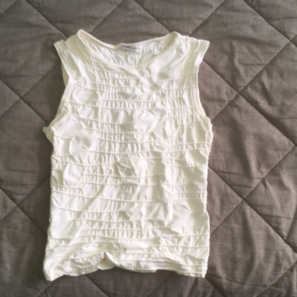 White tight fit shirt